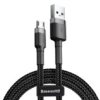 Kabel Baseus Cafule Camklf-Bg1 (Usb M - Micro Usb M 1M Kolor Szaro-Czarny)