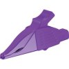 Stäubli 669575-26 XDK-1033 clip terminal CAT III violet, brass, serrated jaw