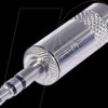 NYS231 Jack plug, 3-pin, 3.5 mm, soldered, silver