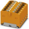 Distribution block, push-in connection, 0.14-2.5 mm², 12 pole, 17.5 A, 6 kV, orange, 3002904