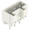 Pin header, 3 pole, pitch 5 mm, straight, light gray, 721-133/001-000