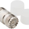 Coaxial adapter, 50 Ω, UHF socket to UHF socket, straight, 083-1J