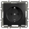 QUADRA Gniazdo SCHUKO czarne matowe