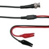 Velleman Coax cable 1m - bnc male + 2 crocodile clips