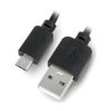 Przewód microUSB KK21 - 1m - czarny