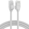 Patch cable, RJ45 plug, straight to RJ45 plug, straight, Cat 6A, U/UTP, TPE/LSZH, 0.15 m, white, K8108WS.0,15