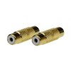 Przejście 1x RCA Cinch (gniazdo / gniazdo) Adapter typu Łącznik