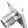 SMA flange socket 50 Ω, RG-174, RG-188, solder connection, straight, 0409027