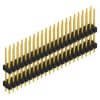 Pin header, 44 pole, pitch 2.54 mm, straight, black, SL1412244G