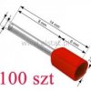 Końcówka izolowana 0,5 L= 8mm czerwona ( 100szt)