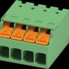 1491345 PCB connector, 4-pin, spacing: 5.08 mm, Push-X