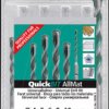 26284 2 Universal drill bit AllMat, QuickBit, Set, Ø 4mm - 10mm