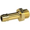 Screw-in hose nozzle, L 44 mm, 25 bar, brass, for hose, 117441