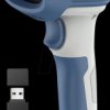 BCST-73_white blue Barcode scanner, 2D, Bluetooth/wireless/USB, blue