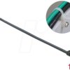 18950 Cable ties, screw-mountable, 200 x 4.8 mm, black, 10 pieces