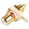 TruConnect Red Gold Plated Phono Socket