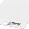 PVC device marker, (L x W) 135 x 104 mm, white, carrier card with 1 pcs, 0830304