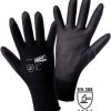 Leipold Doehle MICRO black Nylon-PU 1151-S Nylon Rękawice robocze Rozmiar rękawic: 7, S EN 388 CAT II 1 szt.