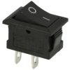 Przełącznik; klawiszowy (kołyskowy); MRS101-2; ON-OFF; 1 tor; czarny; bez podświetlenia; bistabilny; konektory 4,8x0,8mm; 13x19,
