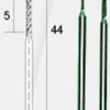 28255 Diamond twist drills, 0.8 mm and 1.2 mm, pack of 2