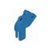 WAGO 769-512/000-006 1-conductor Base Module/End Plate Angled 1-pole Blue