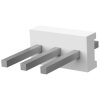 Pin header, 3 pole, pitch 3.96 mm, straight, natural, 640383-3