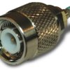 TNC plug 50 Ω, RG-405, Belden 1671A, solder connection, straight, 122387