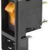 Panel plug C20, 3 pole, snap-in mounting, plug-in connection, black, EF11.2085.0013.02