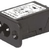 Gniazdo IEC z filtremNone 2.5A C8 Schurter Montaż na panelu