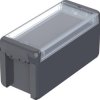 Bopla B 180809 PC-V0-G-7024 Bocube Gehäuse 96024134 Obudowa zewnętrzna 191 x 80 x 90 Poliwęglan V0 grafitowy szary (ral