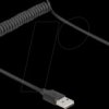 90124 Coiled Cable EASY-USB 2.0 Type-A male to EASY-USB Type-A male 0.