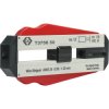 Precision wire stripper for PVC wires, PTFE wires, AWG 24, cable Ø 0.1-0.5 mm, L 97 mm, 24 g, T3756 50