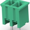 PCB terminal, 2 pole, pitch 3.81 mm, AWG 30-14, 11 A, pin, green, 284517-2