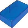 PC enclosure, (L x W x H) 191 x 110 x 61 mm, blue/transparent, IP54, 1591ETBU