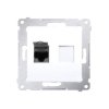 SIMON 54 Gniazdo komputerowe RJ45 białe kat.6 ekranowane z przesłoną przeciwkurzową D61E.01/11 KONTAKT SIMON