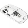 Myszka bezprzewodowa 2.4GHz RF USB 1600dpi przezroczysta, biała 190275