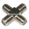 Rozgałęźnik F/4GN metal (czwórnik) 2szt