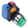 YW4L-A2E11Q4G Green 24V illuminated 22mm Metal Bezel Maintained Push Button Switch 1NO-1NC IP65 IDEC