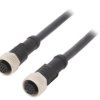 M12A12FL12AFLSB001 Kabel do czujników/automatyki 12PIN M12-M12 1m wtyk wtyk