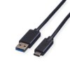Kabel Roline Usb 3.2 Gen 1, A-C, M/M, Czarny, 0,5 M