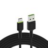 Kabel Green Cell GC Ray USB - Lightning 120cm do iPhone, iPad, iPod, biały LED, szybkie ładowanie