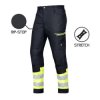 Spodnie do pasa Megawork rip-stop stretch black rozmiar 54 robocze odblask