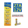 A27 - 12V Alkaline Battery - 27A Powercell - 5 pcs Pack