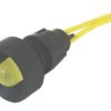 Led z przewodami Fi.10 230V AC żółta