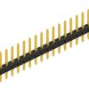 Pin header, 20 pole, pitch 2 mm, straight, black, 10062158