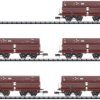 Wagon towarowy zamknięty MiniTrix aus T15013 Wagon towarowy zamknięty MiniTrix aus T15013 Zestaw 5 wagonów samowyładowcz