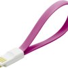LogiLink Kabel USB USB 2.0 Złącze męskie USB-A, Złącze męskie USB Micro-B 0.22 m różowy magnes na końcach kabla CU0087