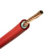 Przewód; silikonowy; LI2G1,0R; linka; Cu; 1x1,00mm2; czerwony; silikon; podwójna izolacja; 3,9mm; -50...+180°C; 20A; 1000V; RoHS