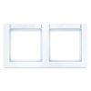 Berker Q.1 Ramka 2-krotna pozioma z polem opisowym śnieżnobiały aksamit Q.1 10226019