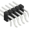 Pin header, 10 pole, pitch 2.54 mm, straight, black, SL28SMDTHR05810Z